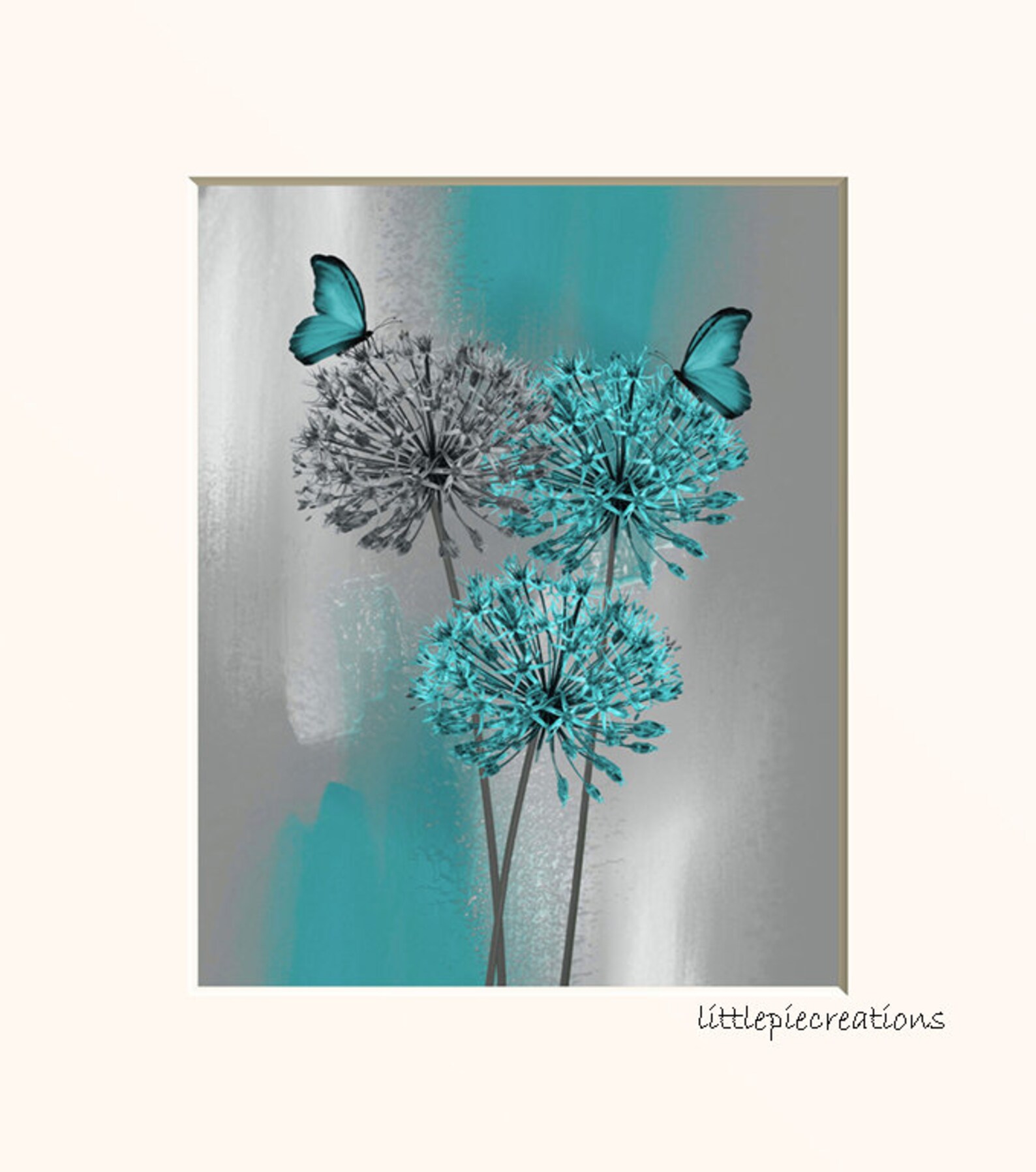 Black White Blue Wall Art Teal Decor Tree Moon Bedroom Etsy