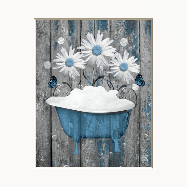 Daisy Bathroom Decor Etsy