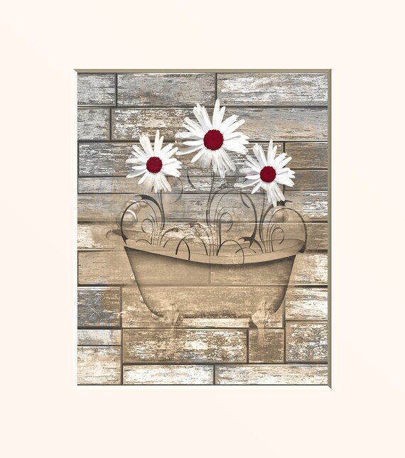 Red And Brown Bathroom Wall Decor Leadersrooms