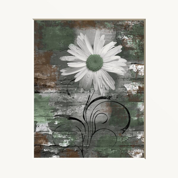 Green Brown Wall Art Etsy