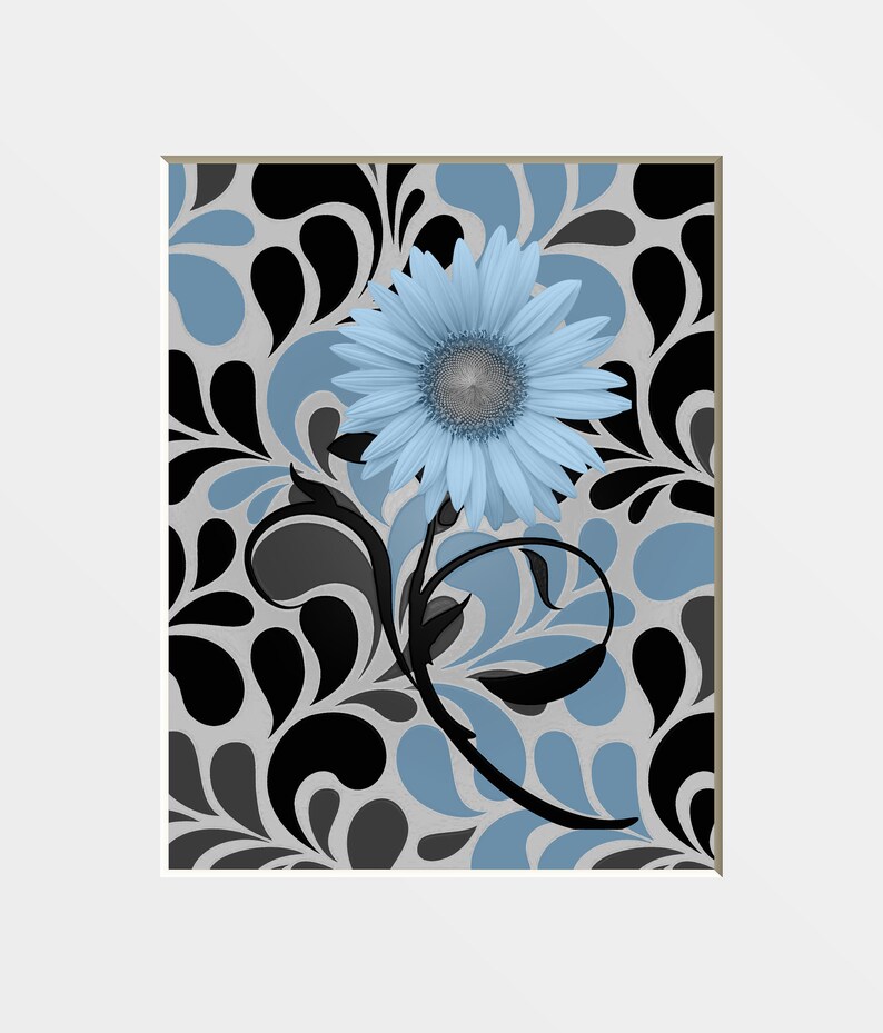 Black White Teal Wall Art Owl Moon Tree Wall Art Teal Home Etsy