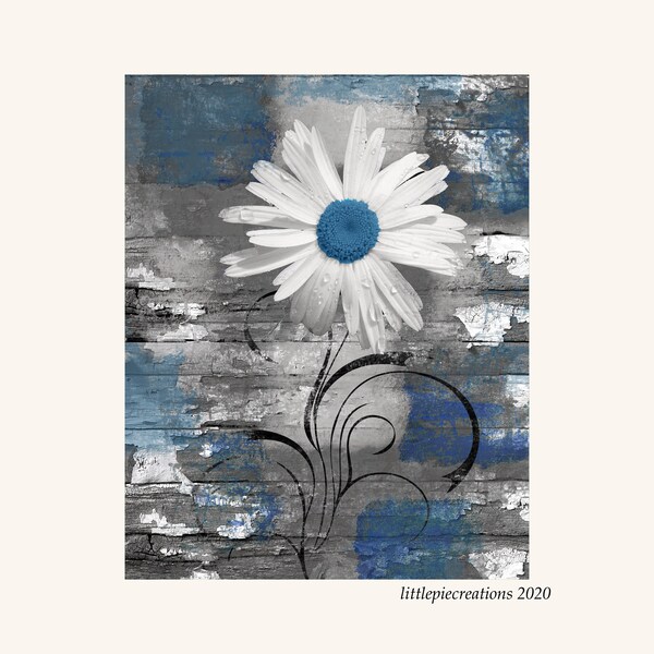 Blue Gray Wall Art - Etsy