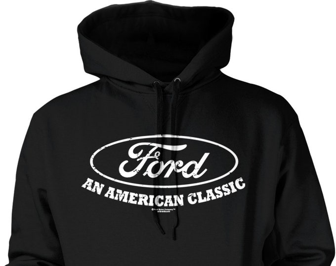 Ford an American Classic Logo Hoodie, Ford Logo Sweatshirt, Officially ...