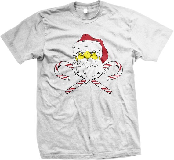 Christmas Emo Red and White Santa Chrismas Shirt