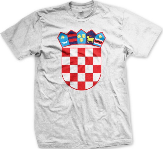 Croatian Coat Of Arms Mens T Shirt Coat Of Arms Of Croatia Croatia Flag Croatian Flag Mens Croatia T Shirts Gh00250tee