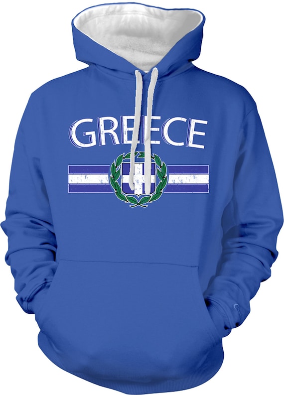 Greece Flag Soccer Hellenic Republic Hellas Ellada Greek Pride Mens T-shirt