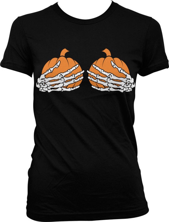 Women's Halloween Costume Pumpkin Skeleton T-Shirt Funny Long Sleeve Pullover Tops for Ladies : Clothing, Shoes & Jewelry
