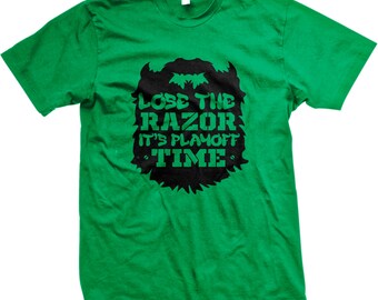 Lose The Razor Its Playoff Time Beard Sports Ritual Juniors V-neck T-shirt 
