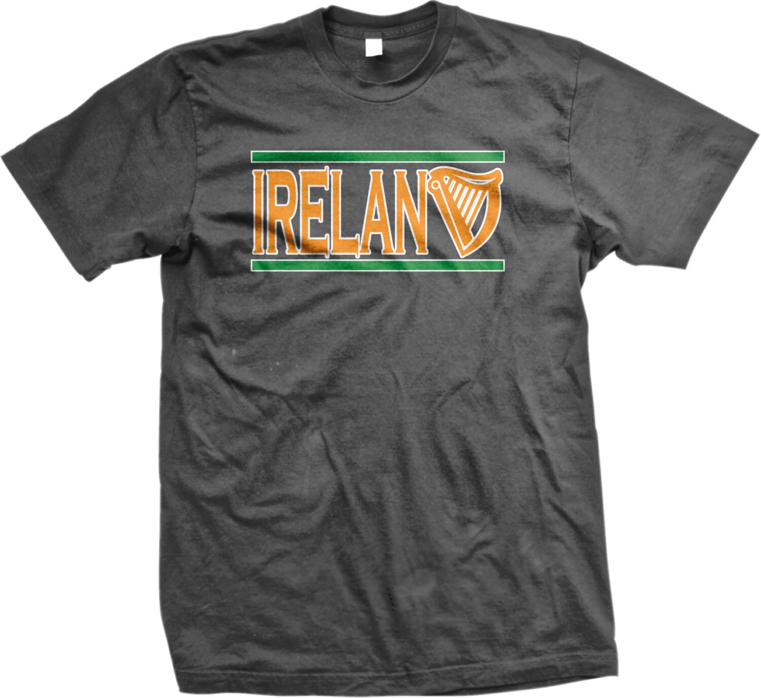 Irish Pride Celtic Emerald Isle Trendy & Funny Men's T-Shirts GH_00062_tee St Eire Harp Gaelic Inexpensive Ireland Patrick's Day