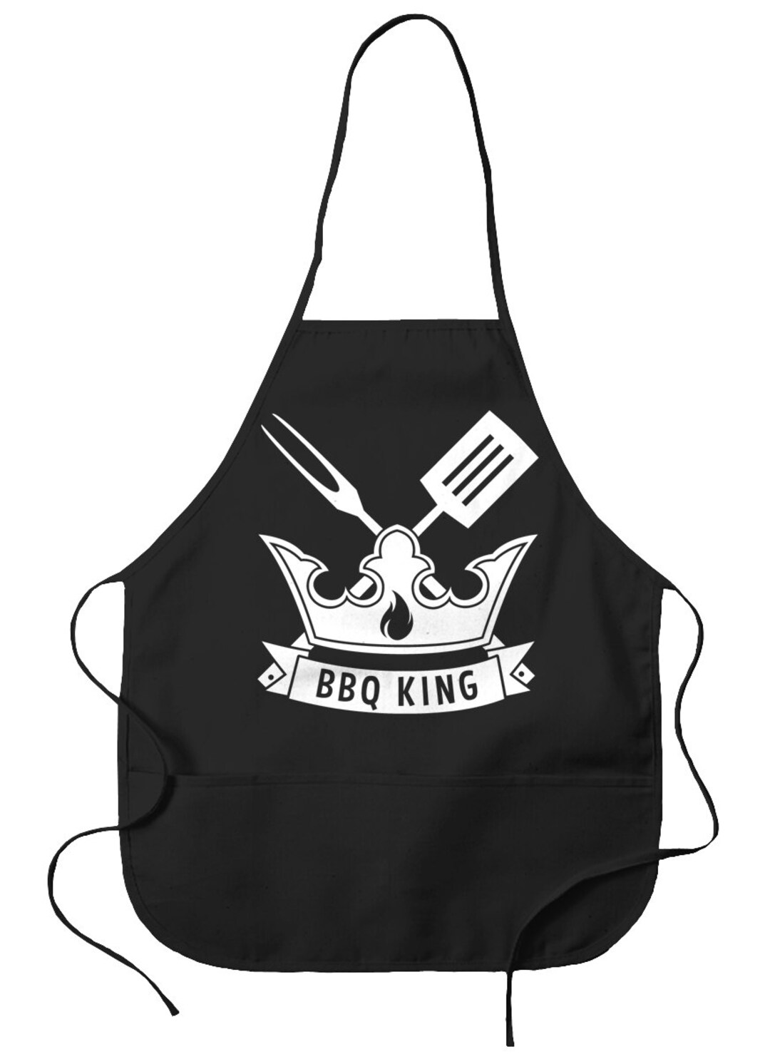 BBQ King Apron an Apron for the One Who Loves to Cook on the Etsy