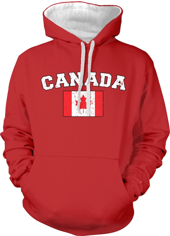 Switzerland Faded Distressed Flag Swiss Country Pride 2-tone Hoodie Pullover