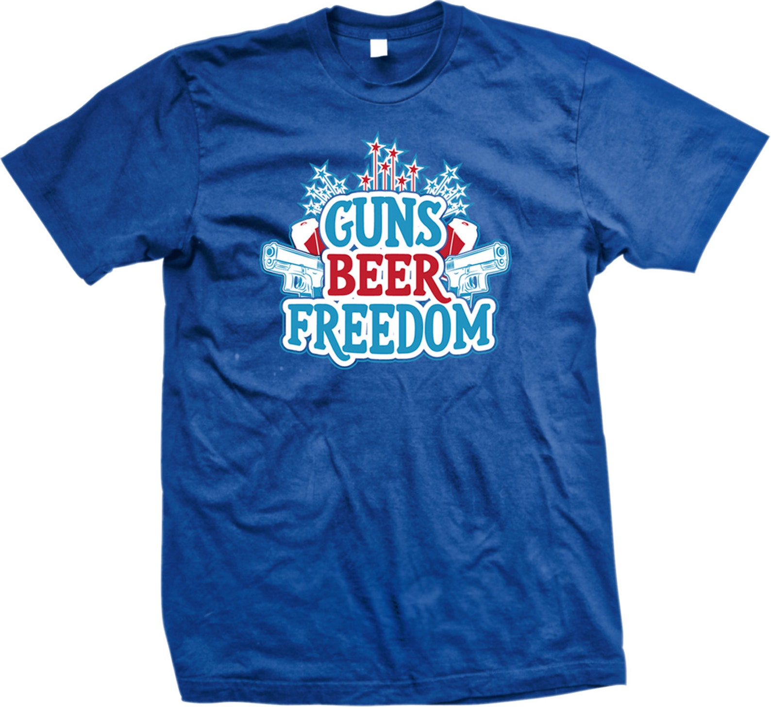 Guns Beer Freedom Men's Tshirt Awesome 4th of July Etsy
