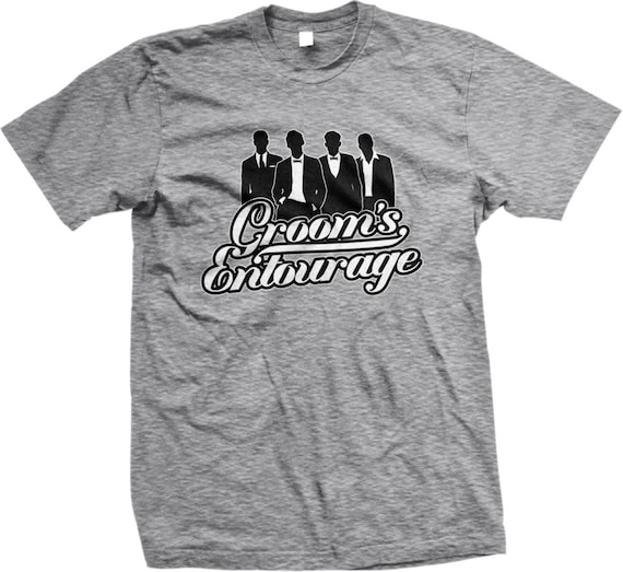 Wedding Party Family Bachelor Party Friends Groomsmen Women's Wedding Shirts AMD_2029 Grooms Entourage Ladie's T-Shirt
