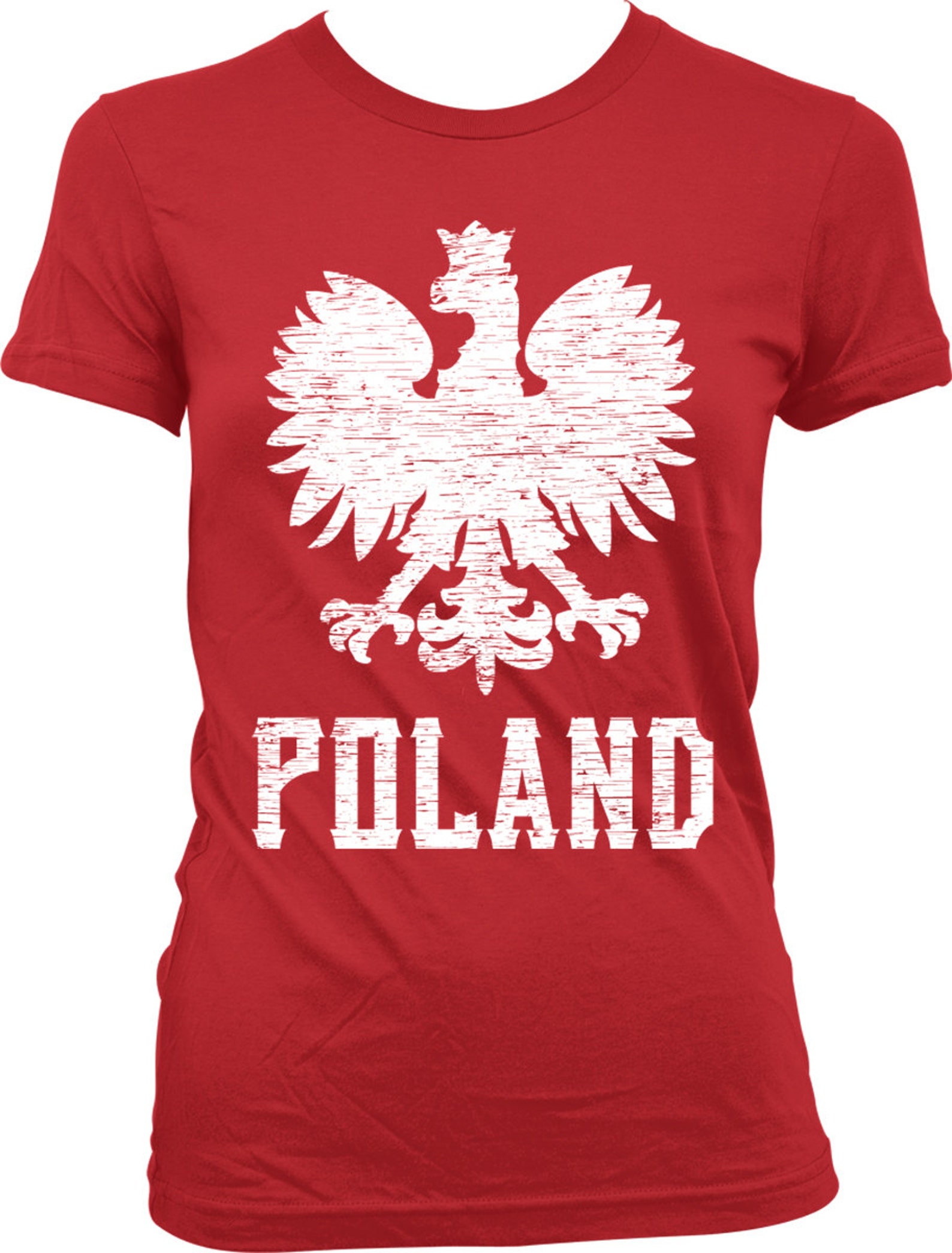 Poland Eagle Ladies T-shirt Polish White Eagle Polska Eagle - Etsy