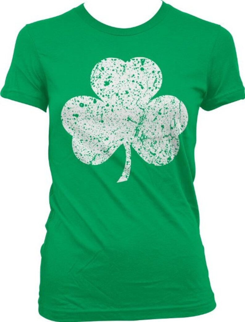 Faded Shamrock for St. Patrick's Day. Holiday Tshirt / Bar - Etsy