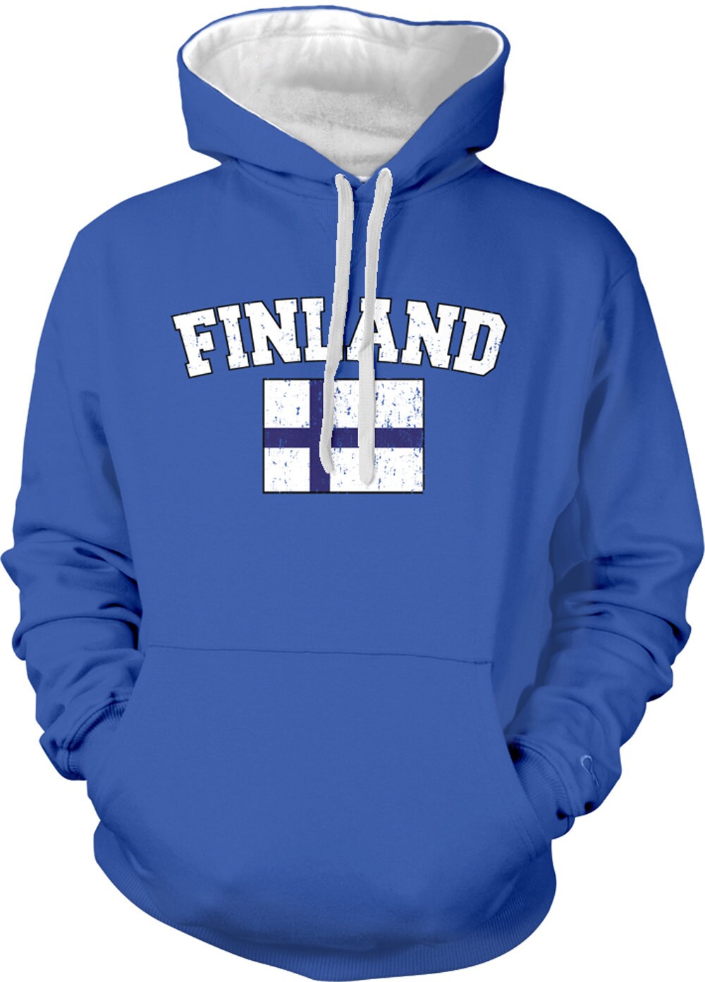 Halt Doors Youth Front and Back Heavy Blend Hooded Sweatshirt -  Finland