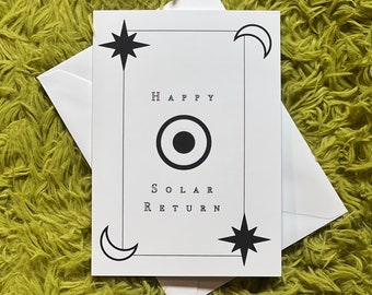 Happy Birthday Solar Return Card 5x7