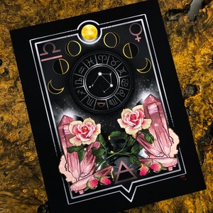LIBRA Astrological Zodiac Print 8.5 x 11