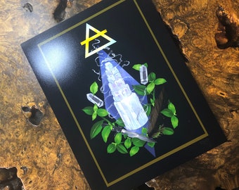 Clarity Magic 8.5 x 11 Illustrated Alchemy Art Print