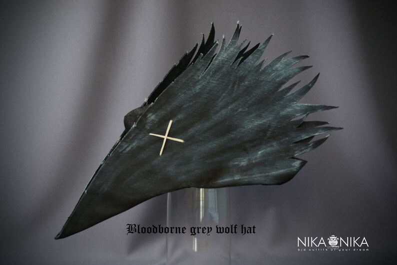 Bloodborne cosplay Hunter hat Grey Wolf Cap medieval hat Etsy