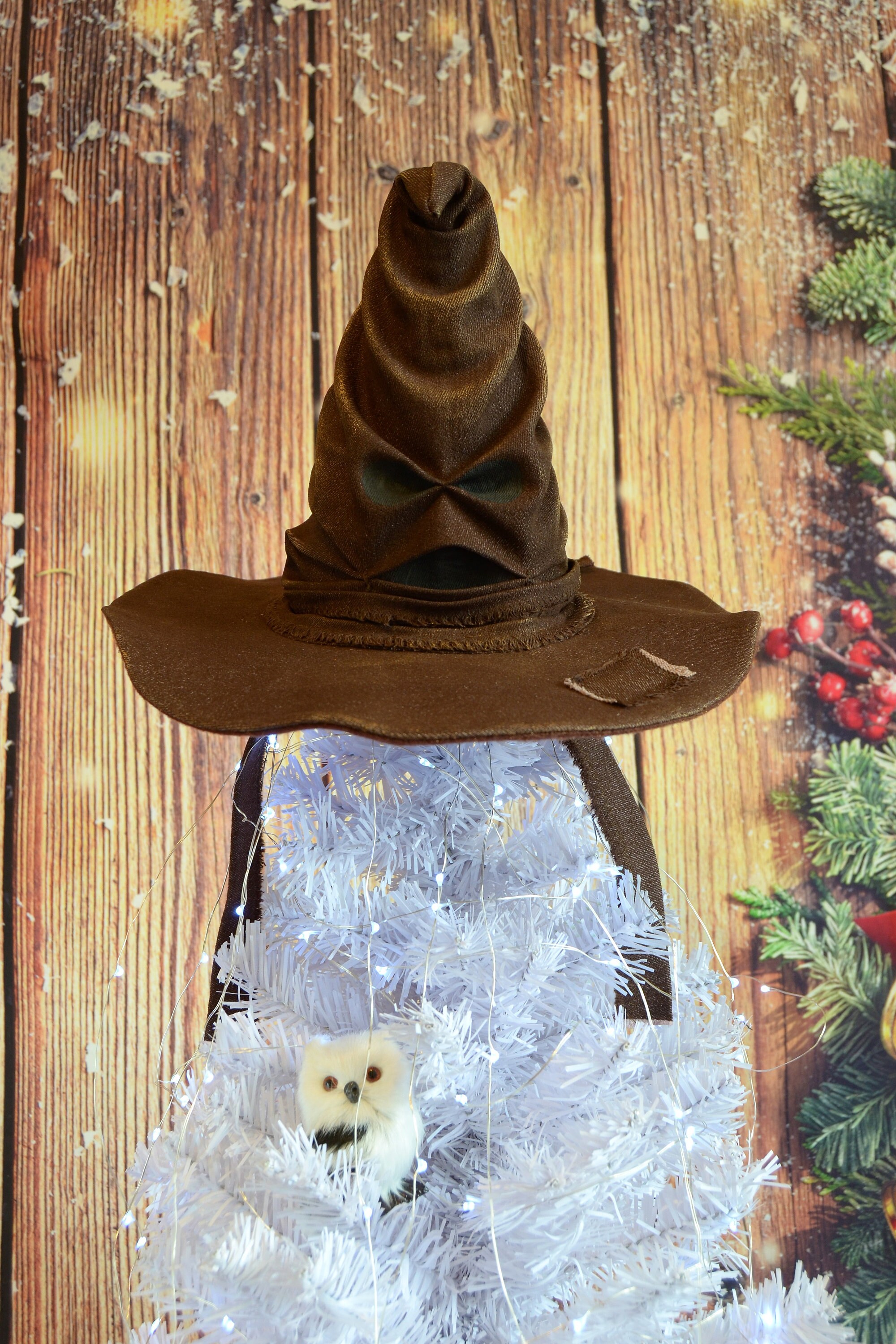 Top hat Christmas tree topper sorting hat for decor new year Etsy