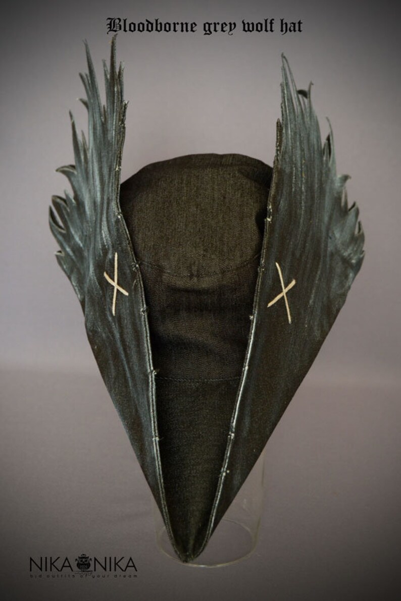 Bloodborne cosplay Hunter hat Grey Wolf Cap medieval hat Etsy