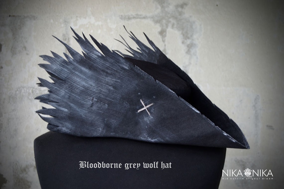 Bloodborne cosplay Hunter hat Hair Accessories Grey Wolf Etsy