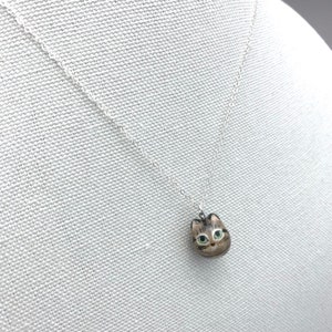 Brown Tabby Cat Charm Necklace, Cat Mom Gift, Ceramic Pendant image 5