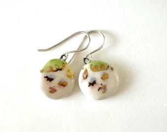 Cute Face Earrings Modern Girl Jewelry Gift Pretty Pastel gold Pretty Face Design