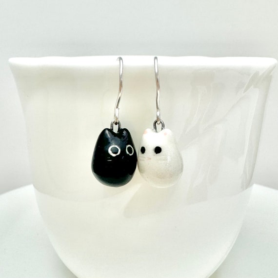 Yin Yang Kitties, UV Printed Earrings Yin Yang Kitties, UV Printed Earrings