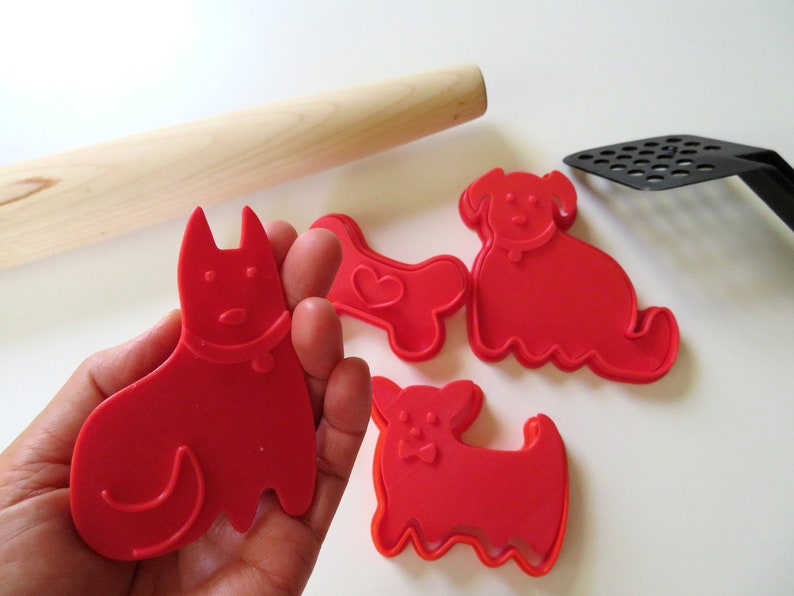 Dog Cookie Cutter and Stamp Set 3D Printed Cookie Cutters Etsy