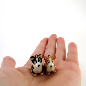 Corgi Gift for Women, Corgi Necklace,  Puppy Charm, Ceramic Animal Jewelry, Corgi Mom Gift