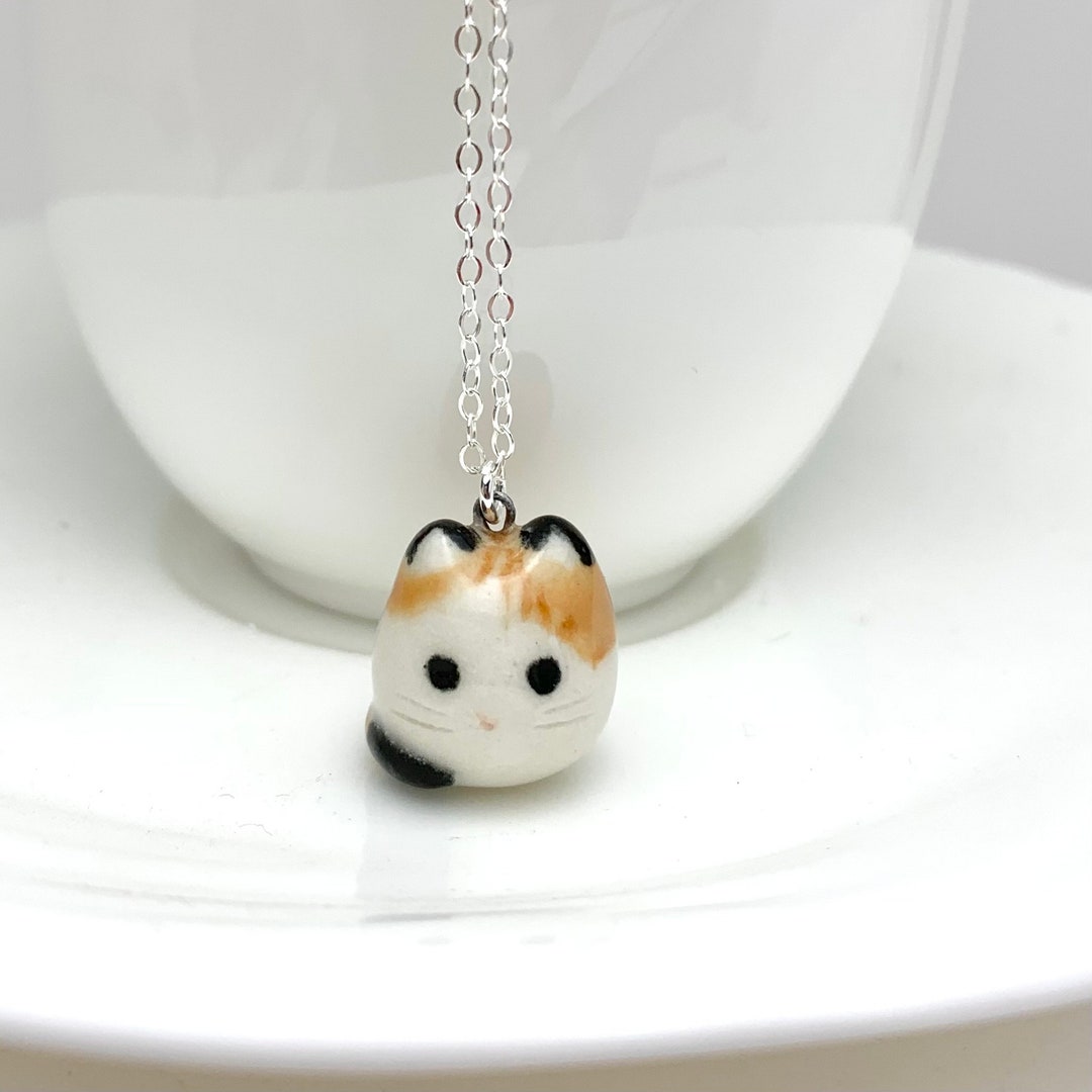 Tortoiseshell Cat Wooden Earrings - Lightweight Round Pendant Dangle Jewelry
