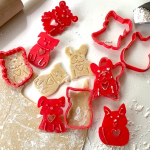 Small Dog Cookie Cutter and Stamp, Cute Dog Gift, terrier Dog Party theme