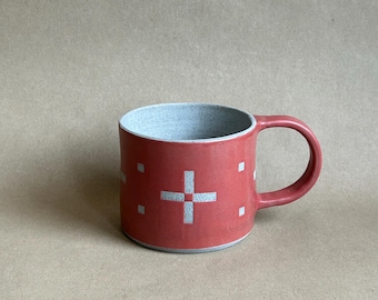 Wheel Thrown Rustic Modern coffee cup