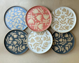 Wheel Thrown Rustic Modern Dessert or Appetizer Plate