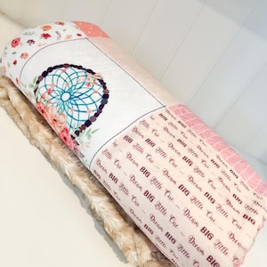 Dream catcher girl Minky designer Blanket image 1