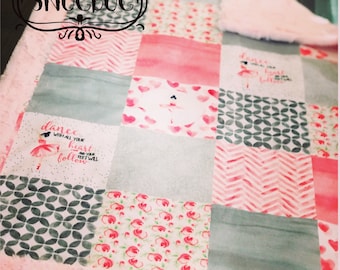 Manta Minky de diseño de danza de ballet