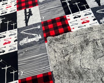 Manta Minky utilitaria para linieros