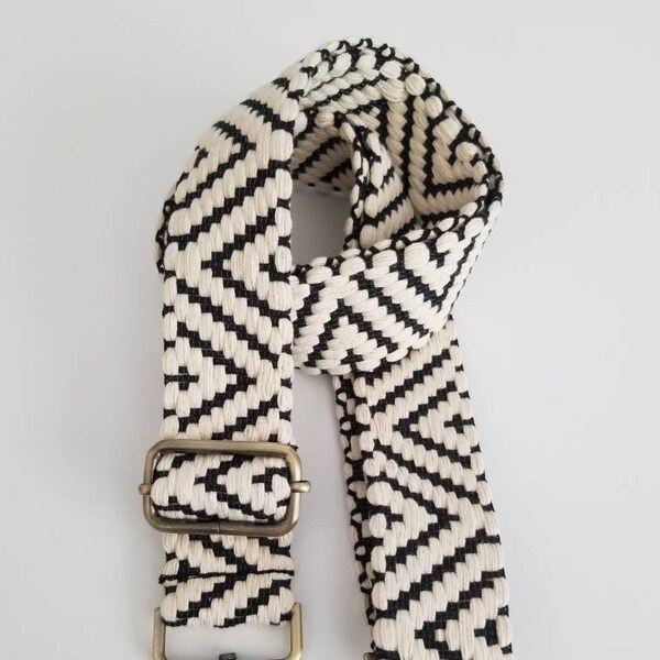 Boho Woven Purse Strap, Adjustable Crossbody Bag Strap