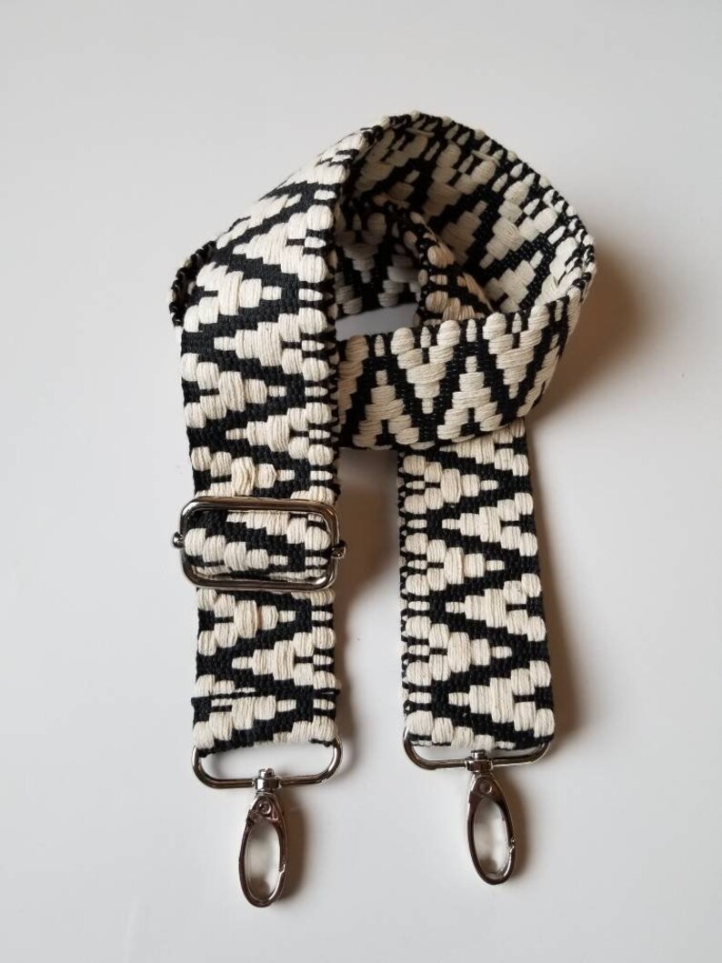 Boho woven purse/bag strap 1 1/2 inch wide adjustable Etsy