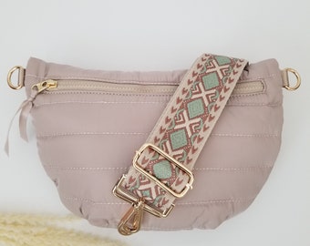 Puffer crossbody bag, quilted bag, crossbody purse, chest bag, sling bag, fanny pack