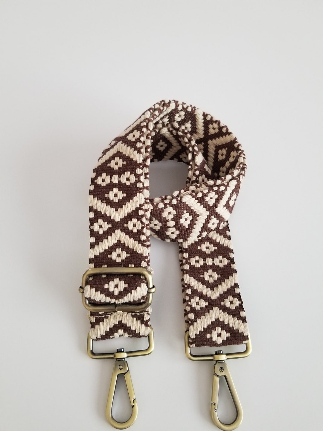 Boho Woven Purse Strap/bag Strap/ 1 1/2 Inch Wide Adjustable Crossbody