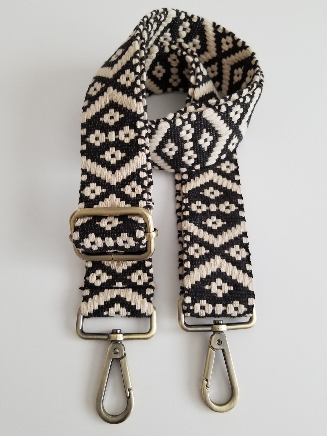 Boho Woven Purse Strap/bag Strap/ 1 1/2 Inch Wide Adjustable Crossbody