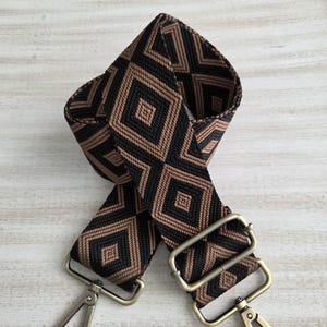 Bandoulière tissée bohème pour sac à main ou sac à main, bandoulière réglable de 5 cm de large