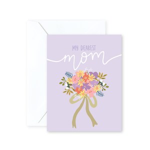My Dearest Mom | Greeting Card with Envelope | Mother&#39;s Day | Love | A2 Size | Illustration | Blank Inside