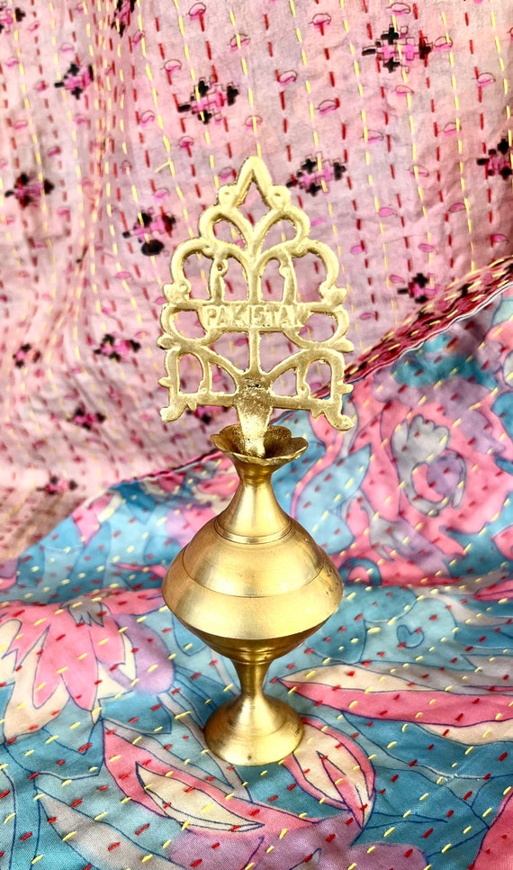 Vintage Brass Kohl Eyeliner Bottle From Pakistan Etsy