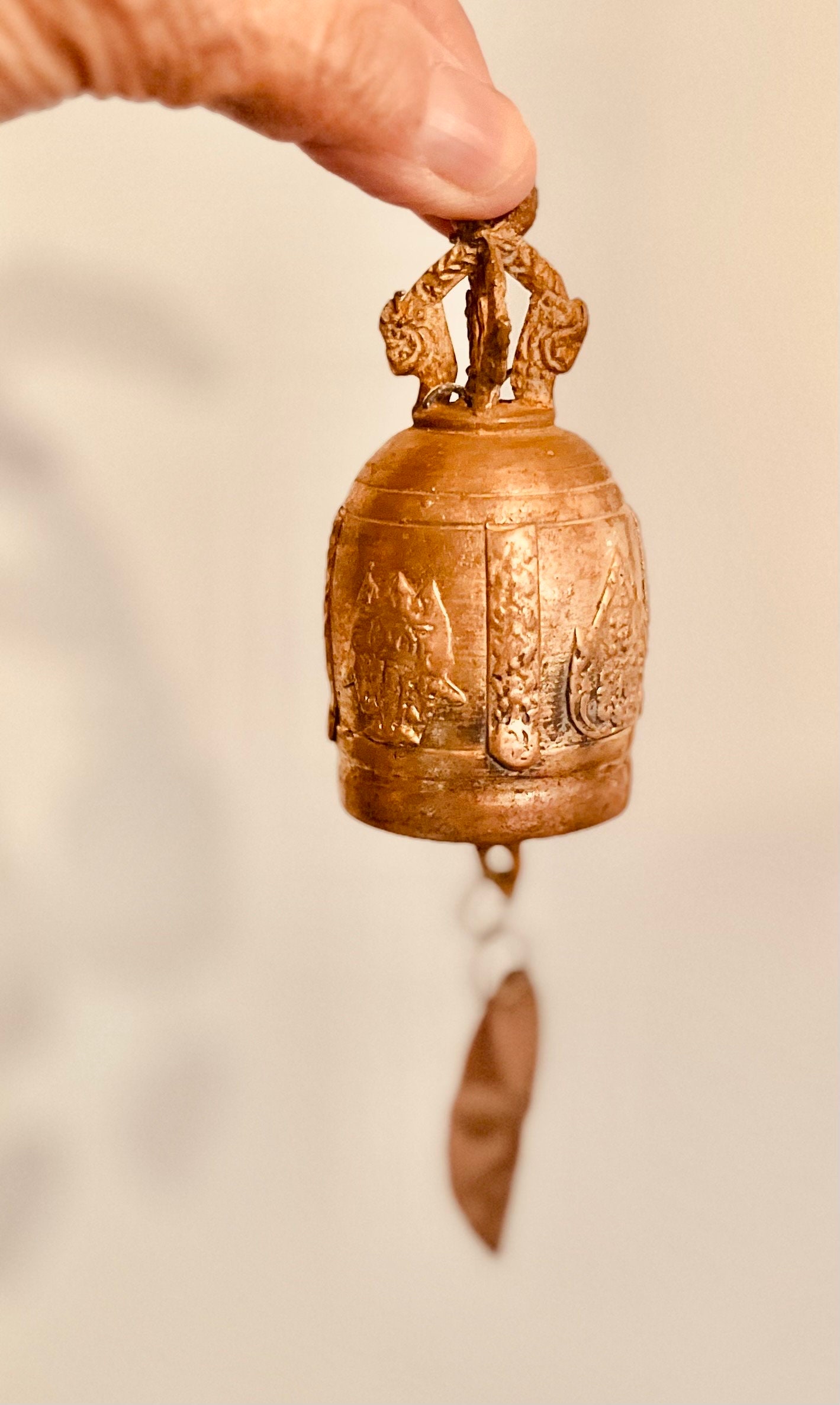 Old Brass Puja Bell from Delhi - Early 20thC Old Brass Puja Bell from Delhi - Early 20thC