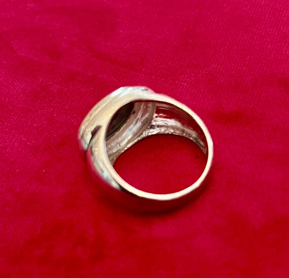 Silver and Abalone Shell Ring - image 2