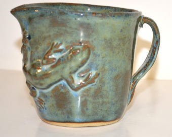 Pottery Lizard Serving or Measure Cup